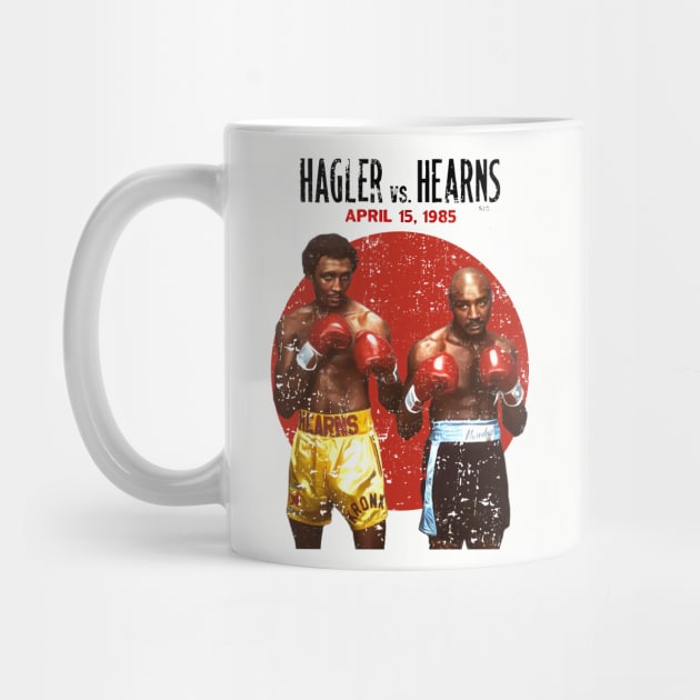 HOT!! Hagler vs Hearns Boxing 1985 by Don'tawayArt